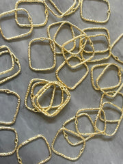 Gold rectangle Earring Hoops, 20mm Necklaces Earrings focal point hardware, gold diy earring wires gold statement boho geometric jewelry
