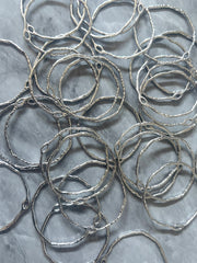 Large Silver Circle 35mm with 1 hole for earrings, silver circle blanks, DIY gold earring jewelry round gray, geometric boho long necklace