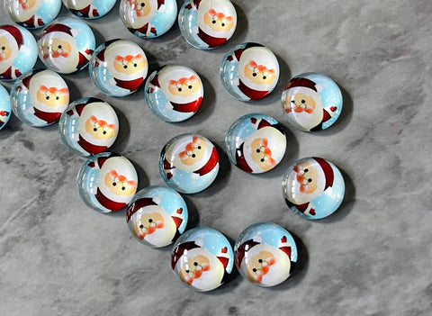 Santa Claus Christmas Resin 12mm Druzy Cabochons, jewelry making kit earring set, diy jewelry, druzy studs, 12mm Druzy stud earrings