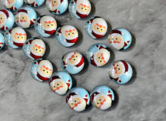 Santa Claus Christmas Resin 12mm Druzy Cabochons, jewelry making kit earring set, diy jewelry, druzy studs, 12mm Druzy stud earrings