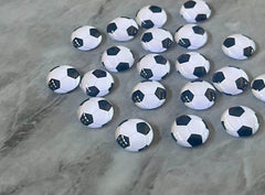 Soccer Resin 12mm Druzy Cabochons, jewelry making kit earring set, diy jewelry, druzy studs, 12mm Druzy stud earrings mom black white