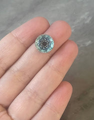 Mandala Blue Green Watercolor Resin 12mm Druzy Cabochons, jewelry making kit earring set, diy jewelry, druzy studs, 12mm Druzy stud earrings
