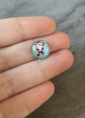 Santa Claus Christmas Resin 12mm Druzy Cabochons, jewelry making kit earring set, diy jewelry, druzy studs, 12mm Druzy stud earrings