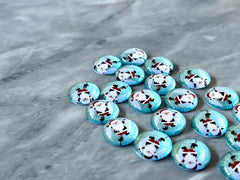 Santa Claus Christmas Resin 12mm Druzy Cabochons, jewelry making kit earring set, diy jewelry, druzy studs, 12mm Druzy stud earrings