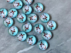 Santa Claus Christmas Resin 12mm Druzy Cabochons, jewelry making kit earring set, diy jewelry, druzy studs, 12mm Druzy stud earrings
