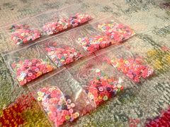 DIY Kit beads Heishi bracelet Kit, rubber disc beads, strand heishi beads, colorful round polymer beads colorful pride clearance beads donut