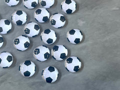 Soccer Resin 12mm Druzy Cabochons, jewelry making kit earring set, diy jewelry, druzy studs, 12mm Druzy stud earrings mom black white