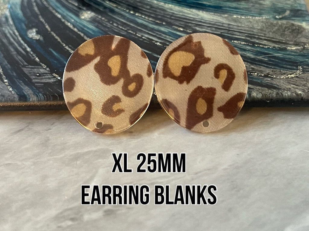 XL 25mm GLITTER Round Circle stud earring blanks, drop earring post, stud earring, gold jewelry, dangle DIY making round acrylic acetate