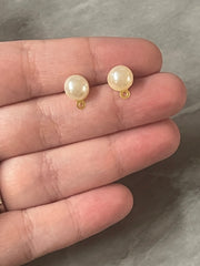 12mm Pearl post earring blanks drop earring, stud earring jewelry dangle DIY earring making round fancy drop evening earrings