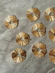 Gold metal Earring Blanks, earring bead jewelry making, 26mm circle jewelry, gold pendant round blank, solid gold color drop dangle