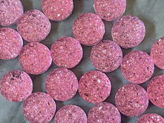 12mm Druzy Cabochons, BUBBLEGUM sparkle jewelry making kit, earring set, diy jewelry, druzy studs, 12mm Druzy, cabochon, stud earrings Pink
