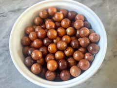 Round Grain Wood Beads, circle beads 12mm beads, craft supplies, bangle bracelets earrings or necklaces, brown jewelry circular