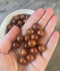 Round Grain Wood Beads, circle beads 12mm beads, craft supplies, bangle bracelets earrings or necklaces, brown jewelry circular