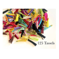 WHOLESALE Pieces 3.5 Inch Extra Long Gold Capped Suede Tassels Jewelry Supplies Monogram Keychain Suede Metallic, sale clearance beads
