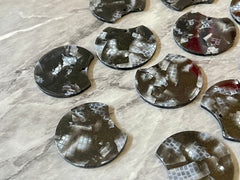 Black Snakeskin Glitter Resin Acrylic Blanks Cutout, circle round earring pendant jewelry making, 35mm jewelry, 1 Hole earring blanks