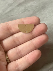 Gold Half Moon Medium circle Earring, 21mm Earrings focal point gold hardware 2 Hole gold diy earring wires statement boho geometric jewelry