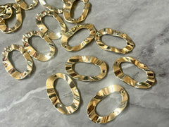 Gold Oval Earring Hoops, 35mm Necklaces Earrings focal point, gold hardware, gold diy earring wires gold statement boho geometric jewelry