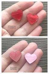 Glitter Galaxy Pink Heart Acrylic Earring Blanks, blank glitter jewelry, resin earrings lucite love earring blanks Valentines Day Stud