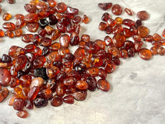 WHOLESALE Huge Lot Chip Beads from natural stones, Natural Carnelian red orange brown glass chipped gemstones