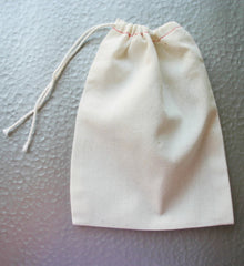 5x7 Drawsting Cotton Bags - Choose your quantity - Candy / Soap / Party Favor / Jewelry bags - Swoon & Shimmer - 4