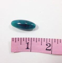 Emerald Green Oval Swirl Beads - chunky craft supplies for jewelry making