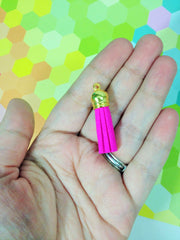 Gold Capped Suede Tassels in 22 colors - Flat Rate shipping - Swoon & Shimmer - 4
