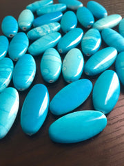 Blue Water Mermaid 35mm Bead - Oval Nugget Bead - Bangle or Jewelry Making, bangle beads, mermaid jewelry, blue beads