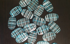 XL Light Blue Painted 45mm beads, chunky jewelry, wire bangle, jewelry making, Teal Jumbo Beads, blue beads, large beads, blue necklace