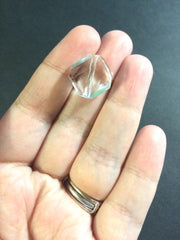 Bow Tie Beads 12x12mm clear Bead - FLAT RATE SHIPPING - Translucent Jewelry Making - Gold or Silver Wire Bangles