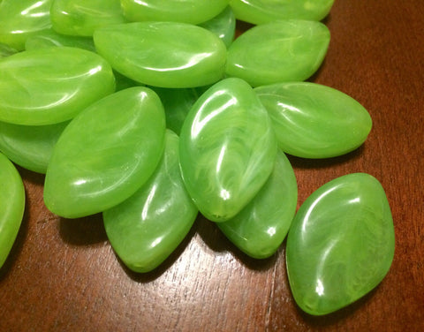 Lime Beads, The Marquise Collection, Fall colors, fall jewelry green beads, 30x21mm Beads, beads, big acrylic beads, green jewelry