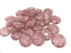 ROSEGOLD Circular Acrylic Beads, 20mm Beads, rosegold beads, pink beads, Dinosaur Egg crackle beads, red beads, rosegold wire bangle bead