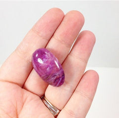 Gorgeous Dark Purple Swirl acrylic beads - chunky craft supplies for jewelry making, 1.2 Inches Long, Purple jewelry, purple beads, purple