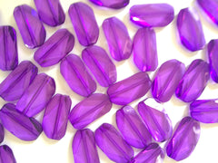 Large PURPLE Gem Stone Beads - Acrylic Beads that look like stained glass for Jewelry Making-Necklaces, Bracelets, or Earrings! 45x25mm Stone - Swoon & Shimmer - 3