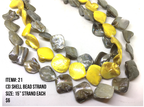 Sale Item #21 Shell Bead Strands