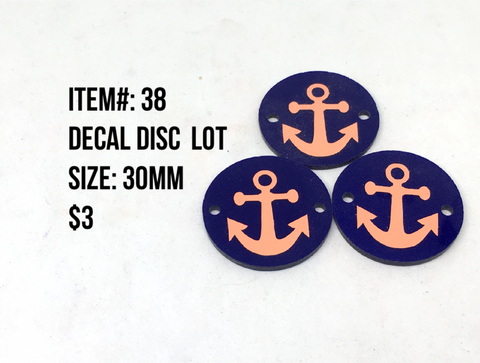 Sale Item #38 Decal Disc Lot