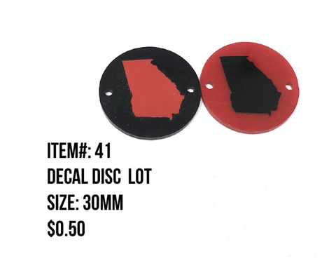 Sale Item #41 Decal Disc Lot