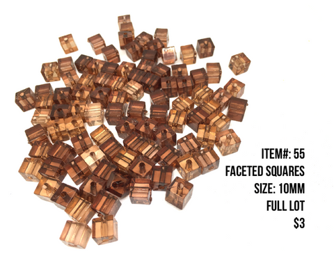 Sale Item #55 Faceted Squares