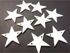 4th of July Grab Bag - Sets of 3 - Acrylic 37mm Stars in Red, White, and Blue - Acrylic blanks - America Independance Day