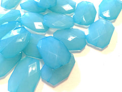 XL 39mm Pool Blue Beads, Chunky Acrylic Beads, Jewelry Making, Necklaces, Bracelets, Earrings Making, blue Statement Necklaces