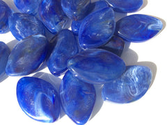 Dark Blue Beads, The Marquise Collection, blue beads, 30x21mm Beads, royal blue beads, big acrylic beads, blue jewelry, blue bracelet