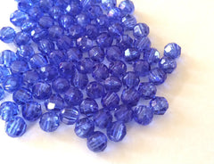 475 Sky Blue Beads, acrylic blue crystals, 6mm crystals, blue beads, crystal beads, faceted beads, 6mm beads, light blue beads, 6mm