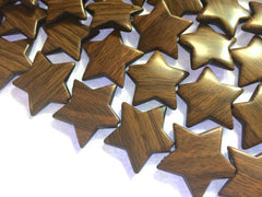 Brown Wood Grain acrylic beads, wood beads, star beads, riwn beads, acrylic brown beads, flat rate shipping, bangle beads, 31mmx24mm