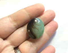 Green Brown Ombre beads, mint green 25mm egg / nugget Bead, acrylic beads, glass beass, bangle beads, mint jewelry, green bracelet, green