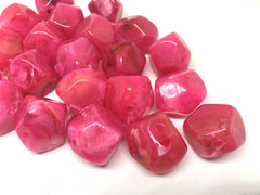 Pink Beads, The Jet-Setter Collection, acrylic beads, 22mm beads, Colorful beads, Multi-Color Beads, Gemstones, Chunky Beads, Beaded Jewelry