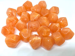 Orange Beads, Creamsicle, The Jet-Setter Collection, acrylic beads, 22mm beads, Colorful beads, Multi-Color Beads, Gemstones, Chunky Beads, Beaded Jewelry