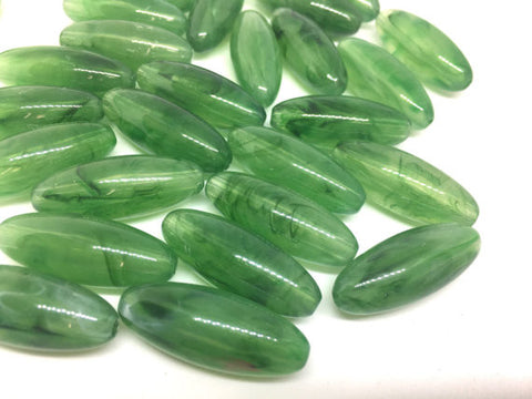 Green Beads, Jalapeno, The POD Collection, 33mm Beads, big acrylic beads, bracelet, necklace, acrylic bangle beads, green jewelry