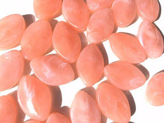 Soft Peach Beads, The Marquise Collection, peach beads, big peach beads, 30x21mm Beads, peach jewelry, peach bangles, orange bangle