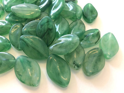 Jalapeño Beads, The Marquise Collection, jewelry beads, 30x21mm Beads, bangle beads, big acrylic beads, green jewelry, green bracelet