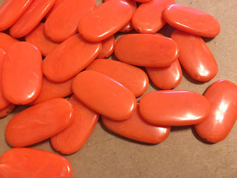 Orange Beads, The Surf Collection, 30mm Beads, big acrylic beads, multi color jewelry, bracelet necklace earrings, jewelry making, acrylic bangle beads