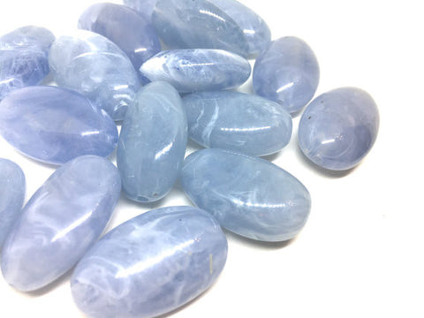 Sky Blue Beads, Blue Beads, 32mm Oval Gemstone Beads, The acrylic chunky craft supplies for wire bangle or jewelry making, statement necklace, round colorful beads, The Beach Collection,